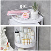 Wall Mounted / Floor Stand Bathroom Cabinet Shelf Rack Unit Storage Corner Shelf