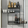 Hanging Magnetic Refrigerator Side Shelf Spice Rack Kitchen Rack &Sliding Drawer