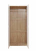 2 Door Double Wardrobe White & Sonoma Oak Effect Bedroom Furniture Cupboard