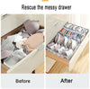 3Pcs Underwear Bra Socks Ties Drawer Organizer Storage Box Divider Tidy Wardrobe