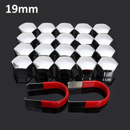 20 X Car Bolts Alloy Wheel Nuts Covers CAPS 19mm Chrome FIT Mercedes C-Class Van