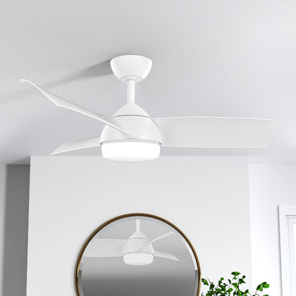 42inch Ceiling Fan LED Light Adjustable Wind Speed Dimmable with Remote Control