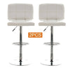 2x Bar Stools Faux Leather Kitchen Stool Breakfast Chair Chrome Modern Furniture