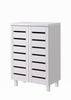 2 3 Doors Shoe Storage Cabinet Tall Cupboard White Dark Rustic Sonoma Oak Grey