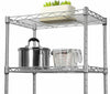 4 Tier Chrome Metal Storage Rack/Shelving Wire Shelf Kitchen/Office/Garage Unit