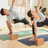 2 x Cork Yoga Blocks/Bricks For Alignment - Natural & Eco-Friendly - Free UK New