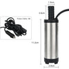 12V Electric Submersible Pump Flood Pond 38mm for Water Oil Liquid Fuel Diesel