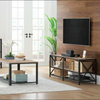 Large Industrial TV Cabinet Vintage Media Storage Unit Rustic Home Console Table