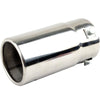 2X75mm Stainless Steel Racing Exhaust Muffler Rear Tail Pipe Trim Straight UK