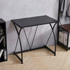 Computer Laptop Table Desk Wood Top Study Office Home Workstation X Shape Framed