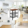 Portable Kitchen Storage Microwave Cart Trolley Rolling Unit, 3 Tier, Shelf