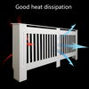 White Radiator Cover Cabinet Small Large Modern MDF Slat Wood Grill Furniture