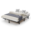 Mondeer Double Bed Frame Bed Base Wooden Slats Metal Supporting Structure 190cm