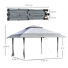 White Pop Up Gazebo 4x4m Folding Instant Camping Party Tent Marquee Pergola