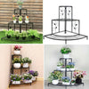 3 Tier Iron Outdoor Plant Pot Stand Flower Display Shelf Rack Home Garden Indoor