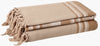 100% Cotton Stripe Sofa Bed Throw Blanket-3 Sizes & 4 Colours + Super Giant Size