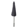 Round Garden Parasol 2.5M 2.7M 3M Sun Shade Patio Umbrella W/ Crank Tilt