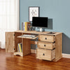 Corona Corner Computer Desk Home Office Table Mexican Solid Pine Workstation