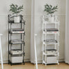 3/5 Tiers Metal Flower Pot Plant Stand Bookshelf Display Storage Corner Shelves