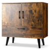 Wooden Storage Cabinet Freestanding Buffet Sideboard w/ Drawers Display Cupboard