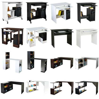 Computer Desk Laptop Pc Study Table Home Office Desk Furniture Workstation Shelf