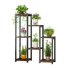 4 Tier Black Metal Ladder Book Shelf Stand Plant Flower Display Shelving Rack