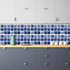 18/90pcs Kitchen Bathroom Mosaic Tile Stickers Self-Adhesive Waterproof Decal