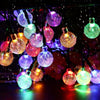 60 LED Retro Bulb String Lights Solar Powered Garden Outdoor Fairy Summer Lamp