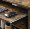 Modern Computer Desk Small Kids Study Workstation Table Industrial Rustic Metal