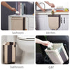 Collapsible Kitchen Countertop Cupboard Door Hanging Food Waste Bin Home Dustbin