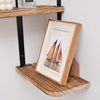 Rustic Wood Corner Shelf Home Display Storage Rack Wall Floating Shelf 3 Tier UK