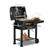 Portable Larget BBQ Charcoal Grill Barbecue Smoker W/ Side Table Outdoor