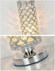 Modern Crystal Table Lamp Bedroom lights Bedside Lamp Desk Table Light Fixtures (Silver)