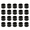 Set of 20 19mm BLACK WHEEL NUT BOLT COVERS CAPS FOR ANY CAR LOCKING