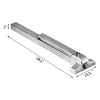 Door Push Bar-Panic Exit Lock Latches w/ Lever Sturdy Convenient Self-Lock