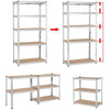 Garage Storage Shelves Racking Shed Boltless shelving Warehouse 5 shelf units