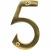 Securit Large Solid Brass Door Numbers 3"/75 mm Polished House Flat Apartment