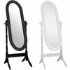 Cheval Mirror Full Length Free Standing Wooden Bedroom Furniture Black White