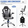 Racing Office Chair PU Leather Bucket Computer Gaming Swivel Adjustable