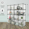 DIY 16 Storage Cube Closet Wardrobe Modular Organizer Cupboard Furniture Plastic