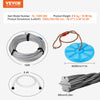 VEVOR 100 ft Zip Line Kit for Kids Adult Trolley Slackers Zipline Up to 500 lb