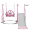 Toddler Garden Swing Slide & Climber Kids Baby Home Outdoor Playground Toy Pink