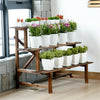 Large Ladder Flower Shelf 10~20 Pots Display Rack 3 Tier Plant Stand Home Art De