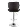 Set of 2 Crushed Velvet Bar Stools Adjustable Swivel Dining Counter Chairs Pub