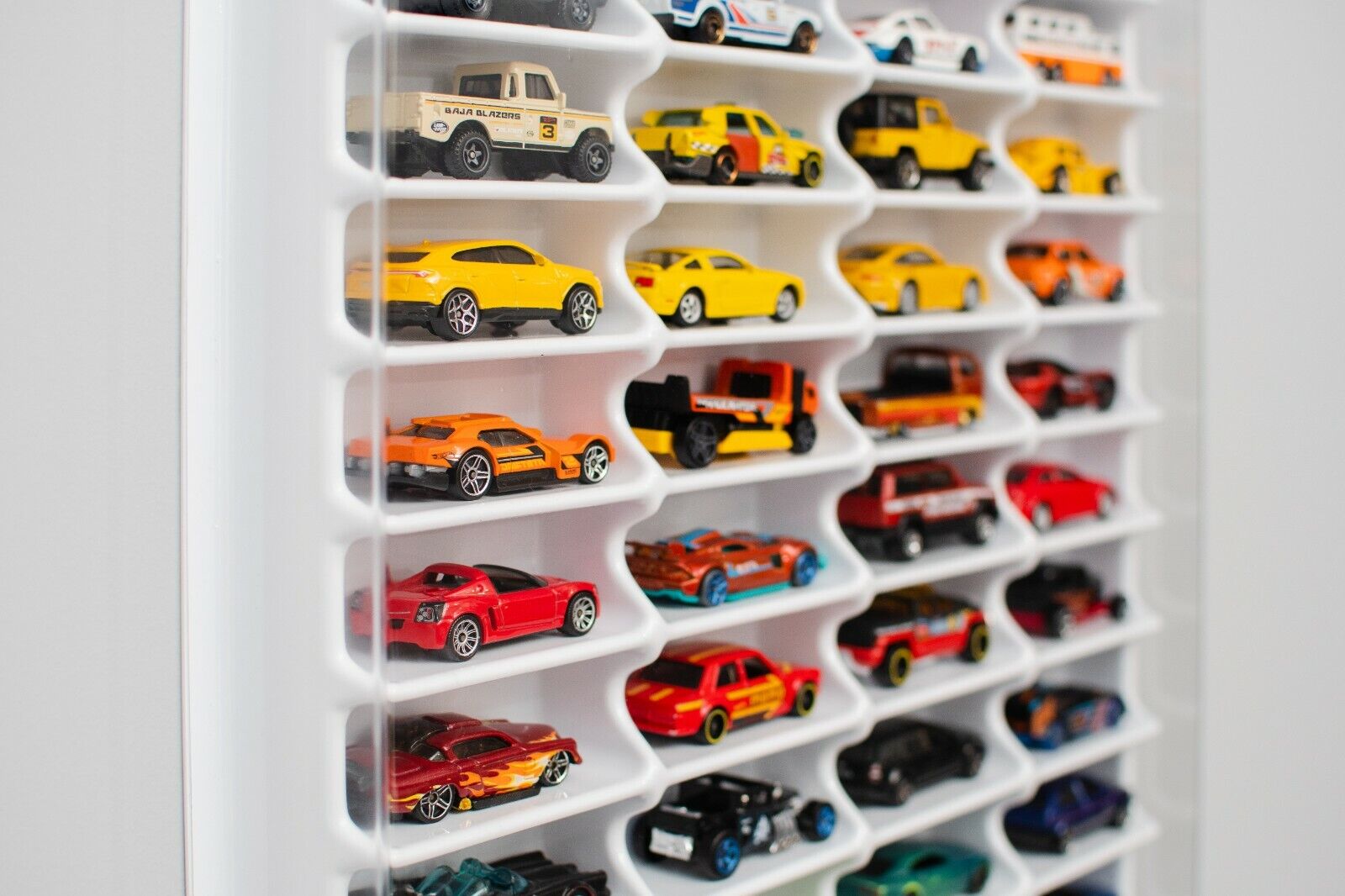 FOR Hot Wheels Diecast Car Matchbox 1/64 Display Wooden Unit Shelf Toy  Storage