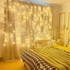 USB Plug 300 LED Curtain Light Fairy String Lights Hanging Wall Fence Party Xmas