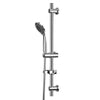 Adjustable Chrome Shower Slider Riser Rail Bar Kit Set Modern Head & Hose Holder