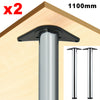 2/4 Piece Chrome Adjustable Breakfast Bar desk leg Universal 710/870/1100 mm