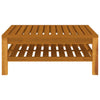 Outdoor Wood Coffee Table Bistro Shelf Storage Side End Furniture Garden Patio