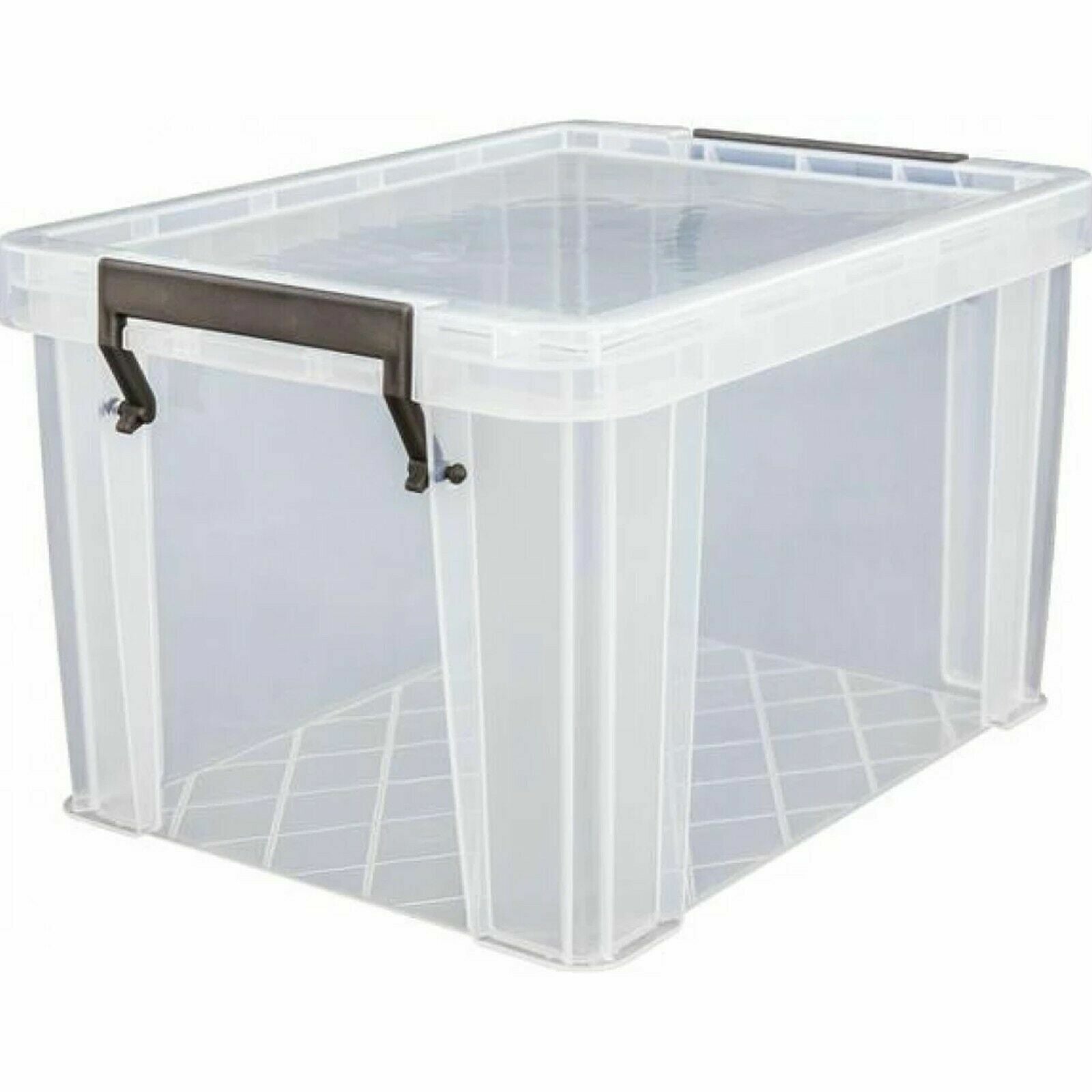 Clear Stackable Plastic Boxes Space Saving 5Litre Clear Plastic Storage Boxes Stackable Stacking Cli ...